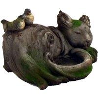 Solstice Sculptures Cat 19Cm Driftwood Effect, Brown