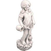 Solstice Sculptures Michelle 71Cm Antique Stone Effect, Grey