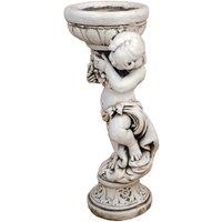 Solstice Sculptures James Boy Planter 72Cm Antique Stone Effect, Grey