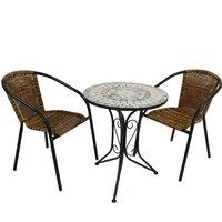 Summer Terrace Verde Bistro 60cm Set - San Remo, Brown