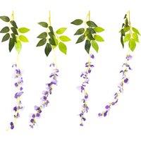 Streetwize Solar Decorative Wisteria Flower Lights, Multi