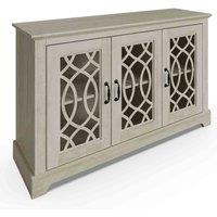 GFW Amelie 3 Door Sideboard Dusty Grey Oak, Grey