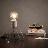Teamson Home Stylish LED Bedside Table Lamp Rose Gold Modern Lighting Vn-l00022-UK, Gold