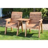 Charles Taylor Straight Twin Companion Set, Brown