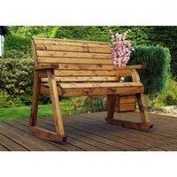 Charles Taylor Two Seat Rocker Bench, Brown