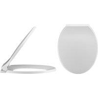 Nuie Round Soft Close Toilet Seat - White