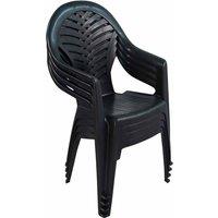 Trabella Pineto Stack Chair Anthracite Pack Of 4, Grey