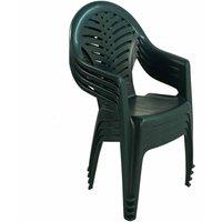 Trabella Pineto Stack Chair Green Pack Of 4, Green
