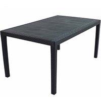 Trabella Salerno Rectangular Table Anthracite, Grey