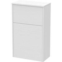 Hudson Reed Juno 550mm WC Unit - White Ash, White