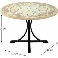 Byron Manor Provence Dining Table With 4 Ascot Deluxe Chairs Set, Brown