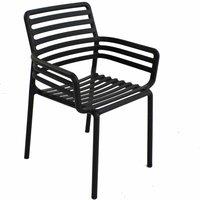 Nardi Doga Chair Anthracite Pack Of 2, Grey