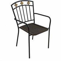 Exclusive Garden Malaga Chair Pack Of 2, Black