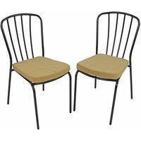 Exclusive Garden Milan Bistro Pack Of 2, Black