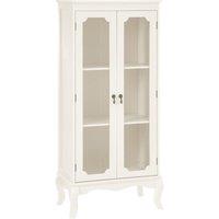 Interiors by PH Marcella 2 Glass Doors Cabinet, Cream