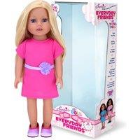 Sophia's By Teamson Kids 18inch All Vinyl Blonde Hair Doll inchchloeinch With Blue Eyes, Pink