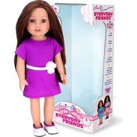 Sophia's By Teamson Kids 18inch All Vinyl Brunette Hair Doll inchmileyinch Brown Eyes, Purple