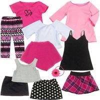 Sophia's By Teamson Kids 11 Piece Spring Set For 18inch Dolls Pink Black, Pink