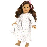 Sophia's By Teamson Kids Floral Print Nightgown For 18'' Dolls White, White