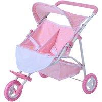 Olivia's Little World - Twinkle Stars Princess Baby Doll Twin Strollers - Pink, Pink