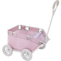 Olivia's Little World Polka Dots Princess Baby Doll Wagon Pink, Pink
