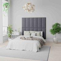 Aspire Easymount 8x Wall Mounted DIY Headboard Panels Velvet, Grey