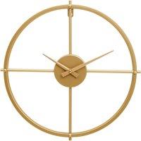Interiors by PH Premier Housewares Gold Finish Wall Clock, Gold