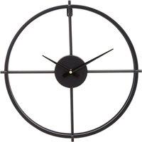 Interiors by PH Premier Housewares Black Wall Clock, Black