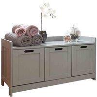 GFW Colonial 3 Door Storage Unit - Grey, Grey