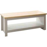 GFW Lancaster Coffee Table With Shelf - Grey, Grey