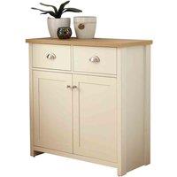 GFW Lancaster Compact Sideboard - Cream, Cream
