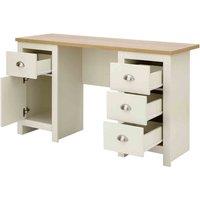 GFW Lancaster Study Desk - Cream, Cream