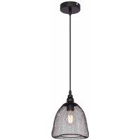 Globo Anya Black Bell Pendant, Black