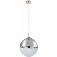 Globo Varus Glass And Chrome Ball Pendant