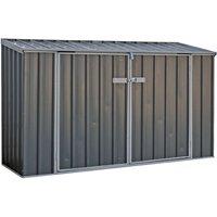 Mercia Absco 2.26m x 0.78m Grey Bike Shed, Grey