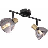 Globo Jay Dual Wall Light, Black