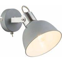 Globo Gerda Single Wall Light, Grey