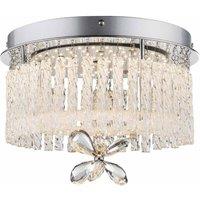Globo Mathilda Crystal And Glass Ceiling Light