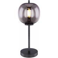 Globo Smoky Black Table Lamp, Black
