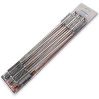 Norfolk Grills Metal Skewers 6pk, Silver