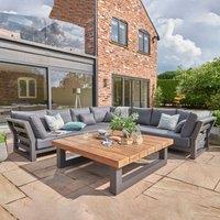 Life Nevada Large Outdoor Corner Set, Grey