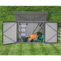 Groundlevel Xxl Garden Storage Shed, Grey