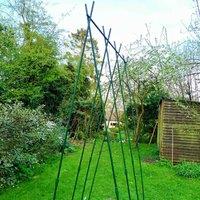 Garden Skill Gardenskill Easy Grow Runner Bean Frame And Climbing Plant Support Trellis 0.75 X 1.2 X 2.4M, Green