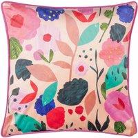 Kate Merritt Floral Collage Polyester Filled Cushion Multicolour, Multi