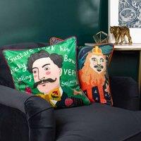 Kate Merritt Lion Polyester Filled Cushion Multicolour, Multi