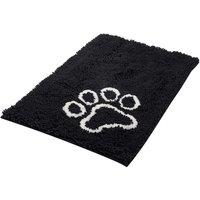 Bunty Microfibre Large Pet Mat Black, Black