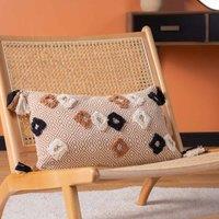 Furn. Benji Polyester Filled Cushion Cinnamon, Brown