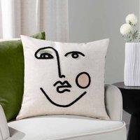 Furn. Cleo Polyester Filled Cushion Pink Green, Pink