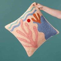 Heya Home Corals Polyester Filled Cushion Peach, Pink