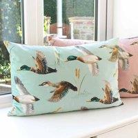 Evans Lichfield Country Duck Pond Polyester Filled Cushion Mint, Green